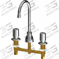 CHICAGO FAUCETS Handle-Operated Faucet: 786, Centerset, Cast Brass, Polished Chrome Finish, Aerated (MPN 786-E3-765ABCP). Key specifications — Brand: CHICAGO FAUCETS; Series: 786; Includes: Mounting Hardware.