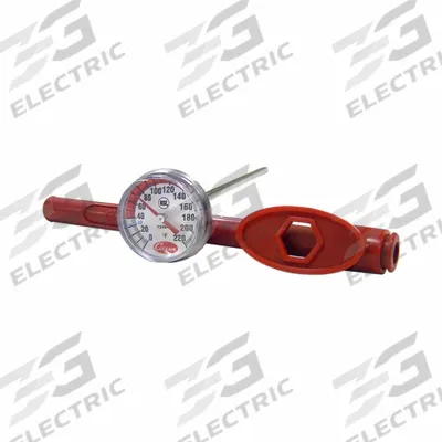 COOPER Pocket Test Thermometer: 0°F to 220°F, +/- 2°F (+/- 1°C), 5 in Stem Lg - NSF-Rated Dial Pocket Thermometers