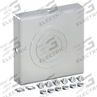 HOFFMAN Wireway Closure Plate: 6 in Wd, 6 in Ht, 16 ga Gauge, 1, With Knockouts, Steel, Painted (MPN F66GCP). Key specifications — Brand: HOFFMAN; Finish: Painted; With/Without Knockouts - Broad: Yes.