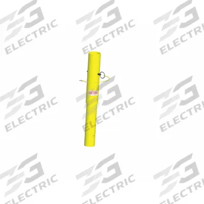 MSA Mast Extension: 3 1/2 in x 27 in, 3 in Lg, Yellow, Mast Extension, Mast Extension - Davit System Arms