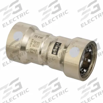 VIEGA MEGAPRESS Transition Coupling: Coupling Body, 1/2 in CTS x 1/2 in Pipe size - Copper & Bronze Press Tube Fittings for Dissimilar Materials