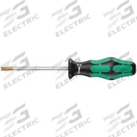 WERA General Purpose Torx Screwdriver: Kraftform, Std Lg, Torx Tip, Friction, T10 Tip Size (MPN 05028050001). Key specifications — attr1205076: T10; attr1205081: WERA; attr1205102: Ergonomic.