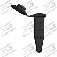 APPROVED VENDOR Microcentrifuge Tube: Microcentrifuge Tube, Polypropylene, 1.5 mL Capacity - mL (MPN C2000-OB). Key specifications — Brand: APPROVED VENDOR; Graduated: Yes; Closure Color: Black; Includes: Cap; Includes Closure: Yes; Body Color: Black; Bottom Shape: Conical; Body Material: Polypropylene.