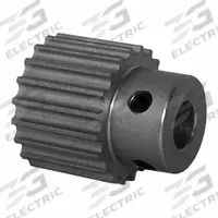 DAYTON Timing Pulley: Curvilinear, Fixed, For 9 mm Belt Wd, 20 Teeth, 3 mm Pitch, Aluminum (MPN 20-3M09M6A6). Key specifications — Brand: DAYTON; Finish: Clear Anodized; For Belt Series: Powerhouse®.