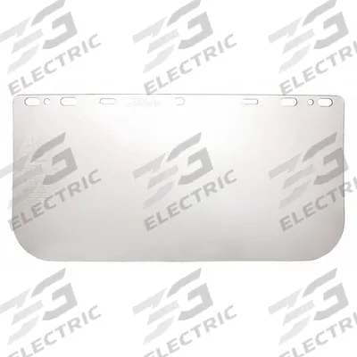 MCR SAFETY Face Shield Visor: 16 in Overall Wd, 8 in Overall Ht, 0.4 in Overall Thick - General Purpose Replacement Visors