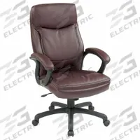 OFFICE STAR Office Chair: Red, Faux Leather Material, 27 in Back Ht, 20 3/4 in Seat Wd, Tilting Back (MPN EC6583-EC4). Key specifications — attr982877: Black; attr982913: Yes; attr982865: Burgundy; attr982870: OFFICE STAR; attr982901: Burgundy.