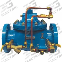 WATTS Pressure Reducing Control Valve: 4 in Nominal Pipe Size, Flanged, 20 psi to 175 psi (MPN 115-4 FL). Key specifications — Body Material: Ductile Iron; Brand: WATTS.