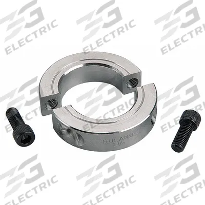 RULAND MANUFACTURING Shaft Collar: 2-Piece, Metric, Round, Clamp-On, 70 mm Bore Dia - Aluminum Shaft Collars