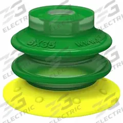 PIAB Vacuum Pad Assembly: G1/8 in, 37.08 mm Pad Dia, Polyurethane, Yellow, 38.86 mm Pad Ht, 30A (MPN BX35P.4K.04AI.F). Key specifications — attr1019194: BX35P.4K.04AI.F; attr1019196: PIAB; attr1019197: 30A.