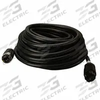 SOUTHWIRE Temporary Power Cable: 50 ft Cord Lg, 125/250V AC, CS6364/6365, CS6364/6365, 4 Wires (MPN 19180008). Key specifications — Compatible with Grainger Part Number: 4HDX2; Connector End Connection Type: CS6364/6365; Plug End Connection Type: CS6364/6365; Voltage Rating: 125/250V AC; Wire Size: 6 AWG; Brand: SOUTHWIRE.