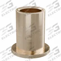 Flanged Sleeve Bearing: Bronze, SAE 841, 3/8 in Bore, 1/2 in OD, 3/4 in Lg, -35°F to 300°F, 10 PK (MPN FF318-03B). Key specifications — System of Measurement: Inch; Material Grade: SAE 841; Flange Type: Flanged; Brand: OILITE.