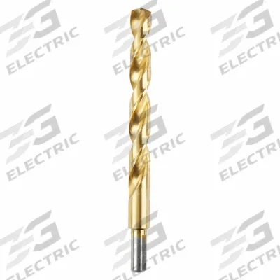 MILWAUKEE Jobber Length Drill Bit: 1/2", 135° Split Point, TiN-Coated HSS - Chip-Clearing High-Speed Steel Jobber-Length Drill Bits