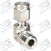PARKER Compression Fitting Elbow: 1/8 in OD x 1/8 in Pipe Fitting Size, Compression x MNPT (MPN 2MSEL2N-316). Key specifications — Compatible Fitting Brands: Parker A-LOK; Brand: PARKER.