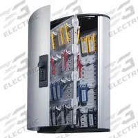 Key Box: 72 Key Capacity, Dial Combo Lock, Aluminum, Gray, 15 3/4 in Ht, 11 7/8 in Wd, 4 5/8 in Dp (MPN 196723). Key specifications — Brand: DURABLE; Finish: Brushed Aluminum; Includes Key Tags: Includes Key Tags; Includes Mounting Hardware: Mounting Hardware Included; Color: Gray; Mounting Location: Wall; Material: Aluminum.