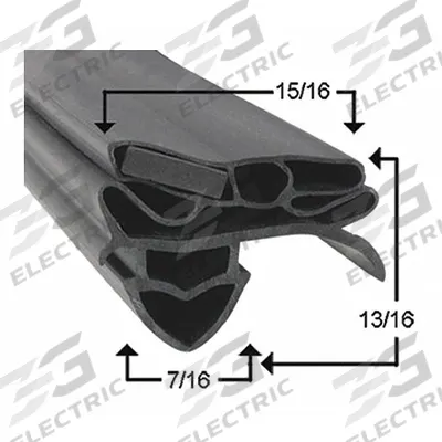TRUE MFG Wide Gasket: Mfr Part # 811125 - True Mfg Parts for Refrigerators & Freezers