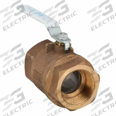 APOLLO Manual Two-Way Ball Valve: 2 1/2 in Size, Bronze, Straight, FNPT x FNPT - Bronze Ball Valves