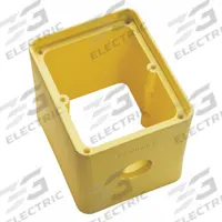 LEGRAND Portable Outlet Box: Portable Outlet Box, 2 Gangs, 3R, Yellow, 4 5/8 in Overall Ht (MPN 3200). Key specifications — Color: Yellow; Brand: LEGRAND.