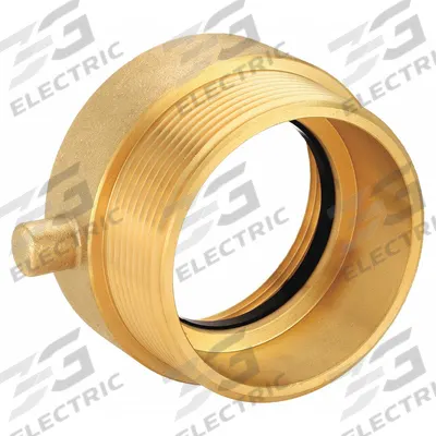 DIXON VALVE & COUPLING Fire Hose Adapter: 2 1/2 in_3 in Compatible Pipe Size, NPT x NH - Brass Rigid Fire Hydrant & Standpipe Adapters