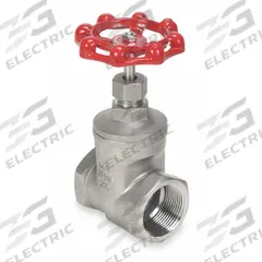 APPROVED VENDOR Gate Valve: 1 1/4 in, 316 Stainless Steel, Non-Rising, FNPT x FNPT, Wheel (MPN 4VMW3). Key specifications — Bonnet Material: 316 Stainless Steel; Wedge Material: 316 Stainless Steel; Brand: APPROVED VENDOR.
