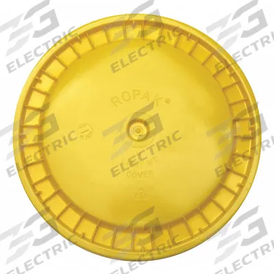 APPROVED VENDOR Pail Lid: Snap-On, 12 1/4 in Overall Dia, Yellow, Plastic - Snap-On Lids