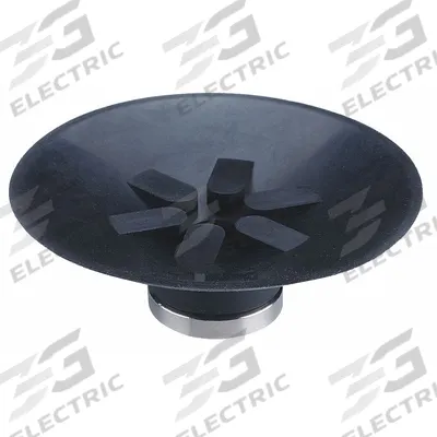 SMC Vacuum Pad: Flat with Ribs, w/o Adapter, 50 mm Pad Dia, Fluoro Rubber - Flat Type with Ribs Automotive & Industrial Vacuum Pads