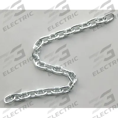 Dayton Straight Chain: 4 in Chain Trade Size, Carbon Steel, 215 lb Working Load Limit - Welded Straight-Link Tailgate Chains
