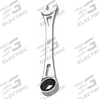 SK PROFESSIONAL TOOLS Combination Wrench: Alloy Steel, Chrome - SAE 6-Point Ratcheting Combination Wrenches
