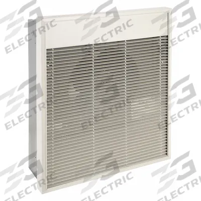 Dayton Recessed Electric Wall-Mount Heater: 1500 W/3000 W/2000 W/4000 W, 240/277V AC - Large Recessed Electric Wall Heaters