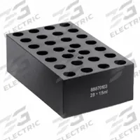 THERMO SCIENTIFIC Dry Block: Anodized Aluminum, 4 7/8 in Overall Wd, 3 in Overall Lg, 28 Wells (MPN 88870103). Key specifications — Product Type: Dry Block; Includes Thermometer Well: Yes; Material: Anodized Aluminum; Volume Capacity: 1.5 mL; Brand: THERMO SCIENTIFIC.