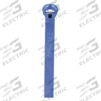 TY-RAP Cable Tie: 7 1/2 in Nominal Lg, 1 3/4 in Nominal Max. Bundle Dia., 0.18 in Wd, Blue, 100 PK (MPN TY525M-NDT). Key specifications — Outdoor Use: No; Color: Blue; Brand: TY-RAP.