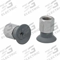 SCHMALZ Vacuum Pad Assembly: 1/8 in NPT, 2.6 mm Pad Dia, NBR, 55 A, Gray, 23.3 mm Pad Ht (MPN 10.01.01.15015). Key specifications — attr1019168: 55 A; attr1019165: 10.01.01.15015; attr1019167: SCHMALZ; attr1019180: Gray.
