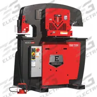 EDWARDS Ironworker: 460V AC /Three-Phase, 4 Stations, 100 Tonf Hydraulic Force, 23 A Current (MPN ED9-IW100-3P460-A). Key specifications — attr69797: Punch; attr67058: 1 in; attr66073: ED9-IW100-3P460-A; attr66076: EDWARDS.