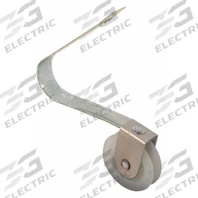 PRIME-LINE Tension Spring Roller: Tension Spring Roller, 6 7/16 in Overall Ht, Unfinished - Screen Door Hardware