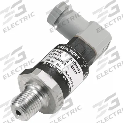 ASHCROFT Pressure Transmitter: 0 psi to 30 psi, 1 to 5V DC - Pressure Transmitters with 4-Pin Mini-DIN Connector