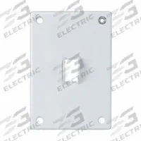 HUBBELL Wall Plate: Toggle, 1 Gang, White, Std Size (MPN SWP1). Key specifications — Brand: HUBBELL; Material: Steel.