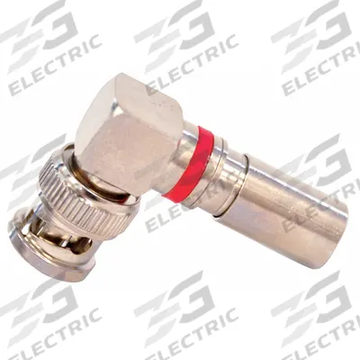 DOLPHIN COMPONENTS CORP Coaxial Connector (Right Angle): Male, Connector, Gold, Compression - BNC Coaxial Connectors