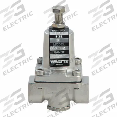 Watts Pressure Regulator: FNPT x FNPT, 3/8 in Pipe Size, Stainless Steel - Standard Capacity Water Pressure Regulators