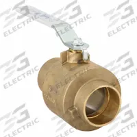 APOLLO Manual Two-Way Ball Valve: 3 in, Brass, Straight, Sweat x Sweat, 400 psi Max. Pressure (CWP) (MPN 77FLF24001). Key specifications — Brand: APOLLO; Handle: Lever.
