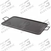 AMERICAN METALCRAFT Griddle: Rectangular, 27 in Overall Lg, 16 in Overall Wd, 1 in Overall Ht, Black (MPN G72). Key specifications — Manufacturer Part Number: G72; Material: Wrought Iron; Shape: Rectangular; Product Type: Griddle; Brand: AMERICAN METALCRAFT; NSF Certified: No; Color: Black.
