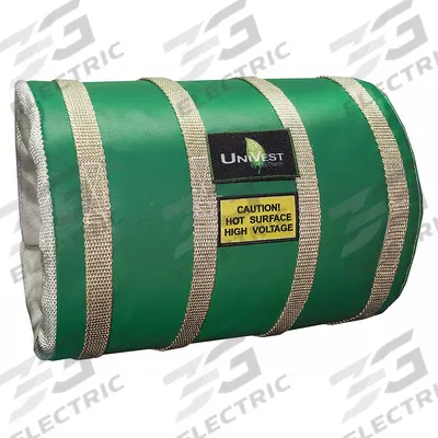 UNITHERM Insulated Pipe Jacket: For 0 in to 6 in Circumference, Ceramic Fiber, 16 in Cover Wd - Pipe Covers