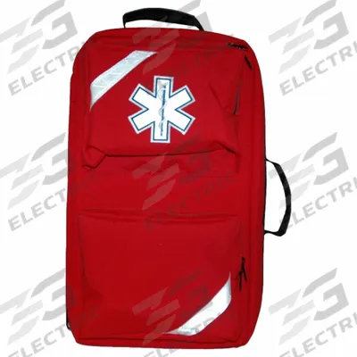 FIELDTEX Backpack: 11 in W x 20 in D, Cordura, Red, 11-20 in/30+ in - Medical Backpacks