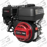 CRX Engine: Series CRX, 7.3 ft-lb Gross Torque, 4.2 hp Horsepower, Horizontal, 3/4 in, Recoil (MPN CRX165). Key specifications — Muffler: Yes; Start Type: Recoil; Shaft Diameter: 3/4 in; Shaft Configuration: Tapped 5/16 -24 UNF-2B; Manufacturer Part Number: CRX165.