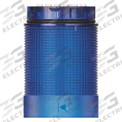 WERMA Tower Light Module: Flashing/Strobe, 24V DC, Blue, 40 mm Overall Dia, 59 mm Overall Ht (MPN 63452055). Key specifications — Brand: WERMA; Compatible with Series: KombiSIGN 40; Lens Color: Blue; Operating Voltage: 24V DC; Manufacturer Part Number: 63452055.