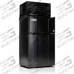 MICROFRIDGE Refrigerator, Freezer and Microwave: 3.1 cu ft Total Capacity, Black (MPN 3.1MF7-7B1X). Key specifications — Energy Star Certified: Yes; Defrost: Manual; Brand: MICROFRIDGE.