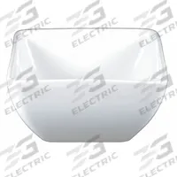 ITI Square Bowl: 14 oz Capacity, Porcelain, White (MPN FA-3). Key specifications — Microwaveable: No; Oven Safe: No; Brand: ITI; Material: Porcelain; Color: White; NSF Certified: No; Dishwasher Safe: No.