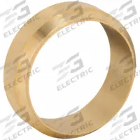 LEGRIS Compression Fitting Sleeve: 28 mm OD Fitting Size, Compression, Brass, 28 mm Overall Lg (MPN 0124 28 00). Key specifications — Brand: LEGRIS.