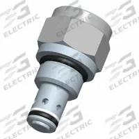 BUCHER HYDRAULICS Cartridge Valve: Screw-In, Screwdriver Adjustment, C08-20 Valve Cavity Size, CVRP (MPN CVRP-08-N-0-005). Key specifications — attr1012059: CVRP-08-N-0-005; attr1250696: CVRP; attr1011660: Nitrile; attr1011632: Screwdriver; attr1011635: BUCHER HYDRAULICS; attr1011644: C08-20.