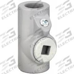Sealing Fitting - Vertical and Horizontal: Iron, 1 1/2 in Trade Size, Female, 6 1/4 in Overall Lg (MPN EYSEF150). Key specifications — Brand: APPLETON ELECTRIC; Connection Type: Threaded; Thread Gender: Female; Ends - Hazardous Fittings: 1-1/2 in FNPT x 1-1/2 in MNPT; Material: Iron; Hazardous Location Rating: Class I, Division 1 and 2, Groups B, C, D; Thread Type: NPT; Standards: UL 886.