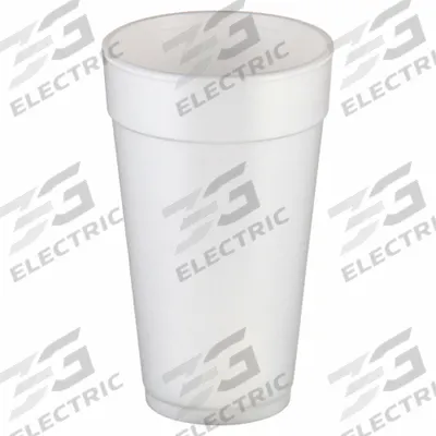 DART Disposable Hot Cup: 20 oz Capacity, White, Foam, Unwrapped, Patternless - Foam Hot/Cold Cups