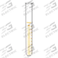 KIMBLE Test Tube: 10 mL, Test Tube, 16 mm Body Dia, 125 mm Overall Ht, Colorless, Round (MPN 46350-10). Key specifications — Graduated: Yes; Includes Closure: No; Body Color: Colorless; Brand: KIMBLE; Bottom Shape: Round.